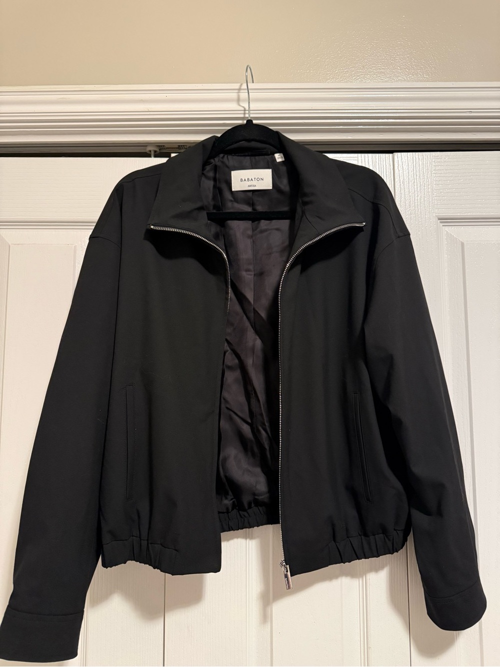 Babaton Black Lightweight Zip Jacket